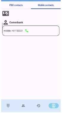 Contacts du téléphone